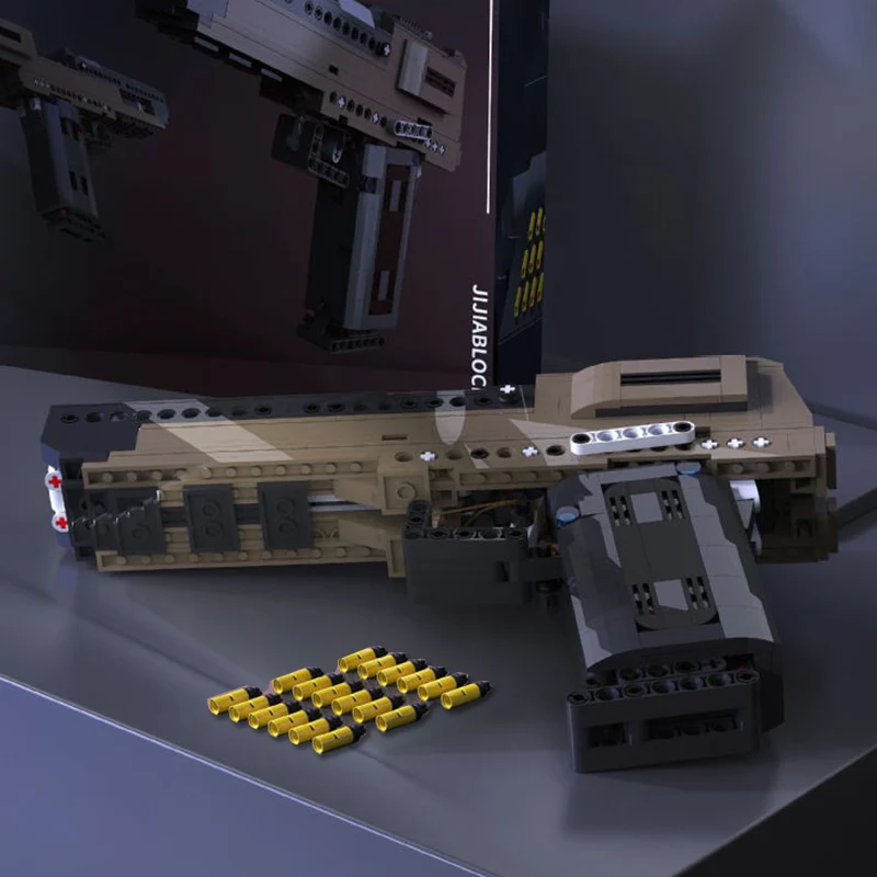 

Cada Desert Eagle Pistol MK23 Pistol Uzi Submachine Gun Military Ww2 Building Blocks for Technic City Police Swat Can