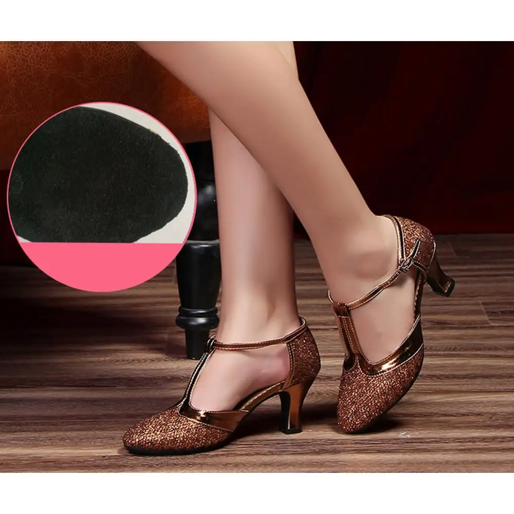 Туфли женские для бальных танцев на низком каблуке 3 5/5 5/6 5 см | Спорт и развлечения