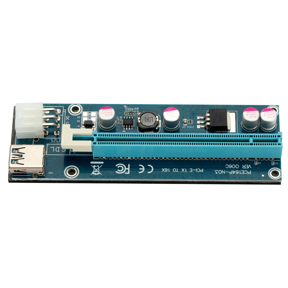 Grwibeou 10 шт. VER006C PCIe 1x до 16x Экспресс Райзер карта графическая pci-e удлинитель 60 см USB 3 0