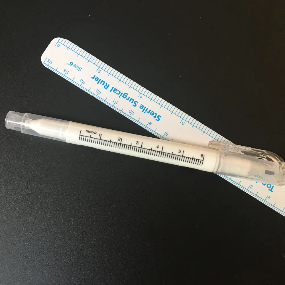 10 шт. фиолетовый позиционирующий маркер для бровей с измерительными