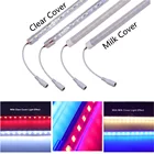 12V 50 см Светодиодная панель из алюминия светильник жесткой полосы SMD5054 36 светодиодов шкаф счетчик жёсткие трубки лампы с коннектор питания постоянного тока