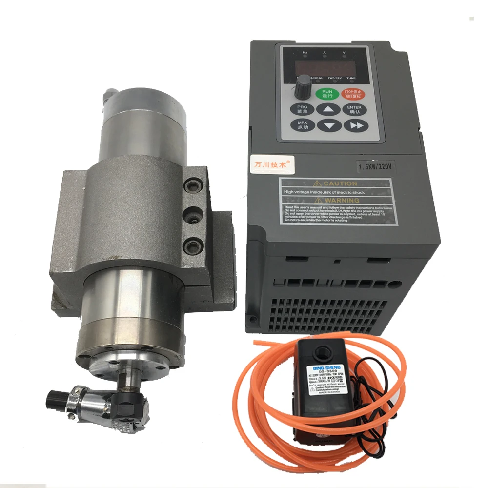 Набор электродвигателей с водяным охлаждением 24000 об/мин ER11 62x202 мм 220 В 1 5 кВт