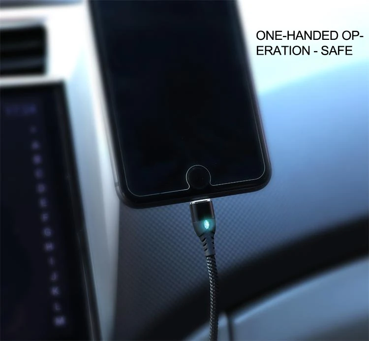 IONCT 3A Быстрая зарядка Магнитный кабель для передачи данных для iPhone samsung Android Шнур кабель провода телефонной магнитное зарядное устройство Тип C Micro USB кабель для передачи данных