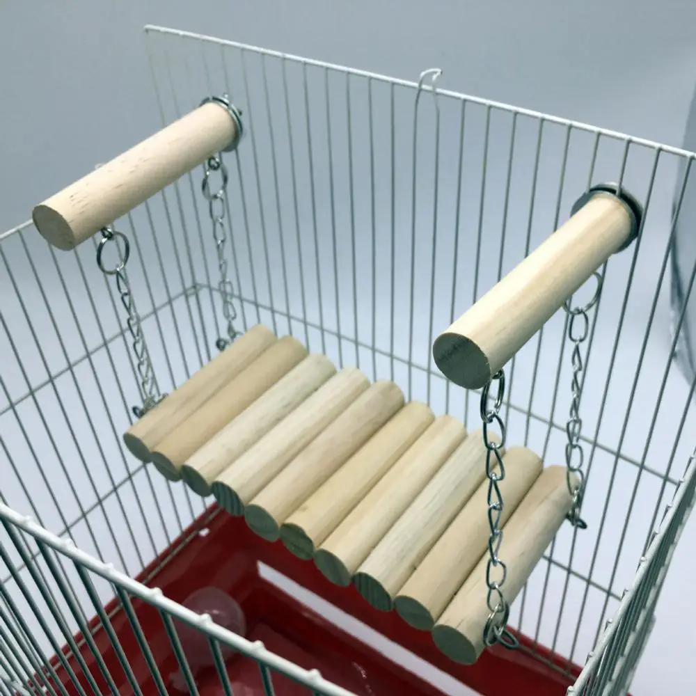 Качели для домашних животных птица попугай игрушечная лестница деревянные