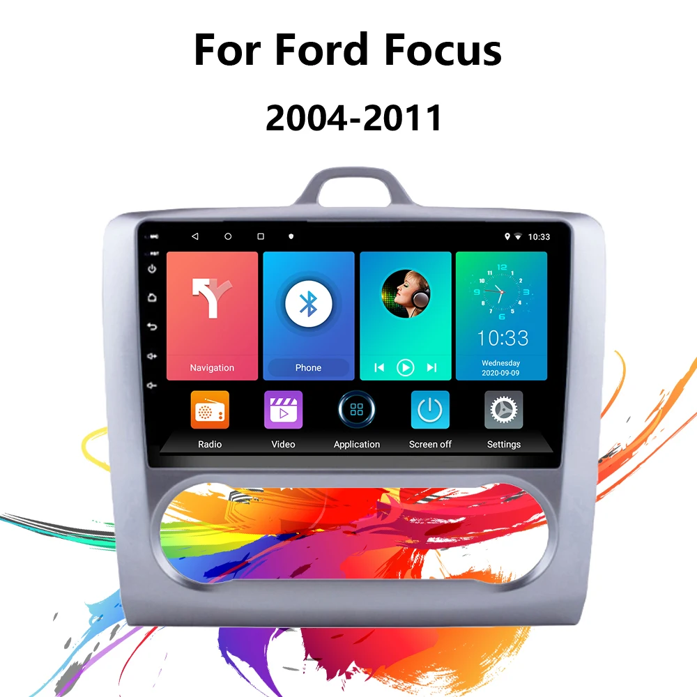 Автомагнитола easteregg 9 дюймов 2 Din Android для Ford Focus EXI MT2 3 Mk2 2004-2011 Wi-Fi GPS-навигация Bluetooth