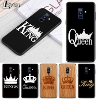king queen couple silicone cover for samsung a9s a8s a6s a9 a8 a7 a6 a5 a3 plus star 2018 2017 2016 soft phone case
