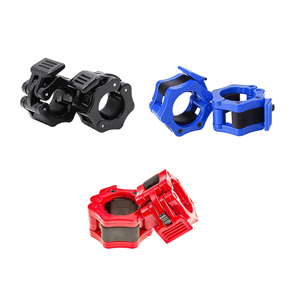 Barbell Clamps 1 Pair of Locking Diameter Standard Bar Weight Plates Collar Clips Lifting Fitness Training Accessories | Спорт и