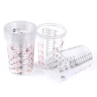 10 шт., чашки для Смешивания Краски, пластиковые чашки для Смешивания Краски, 600 мл, для точного смешивания краски и жидкостей