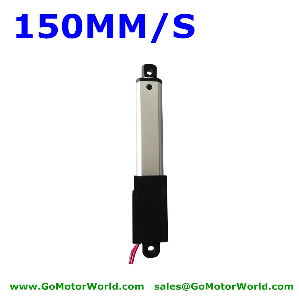 12V 6V DC мини линейный привод с кронштейном 100 мм индивидуальный штрих 150 мм/сек скорость