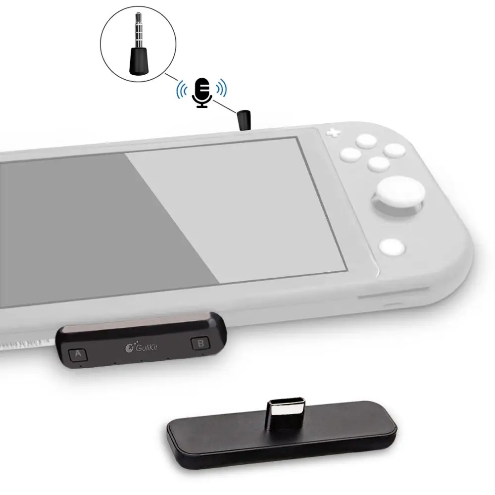 Беспроводной аудио адаптер GuliKit NS07 Pro Route Air с поддержкой голосового чат USB C Bluetooth