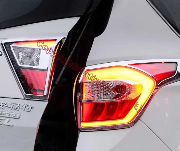 ABS хромированный задний фонарь задняя рамка крышка лампы молдинг для Ford Kuga Escape 2017