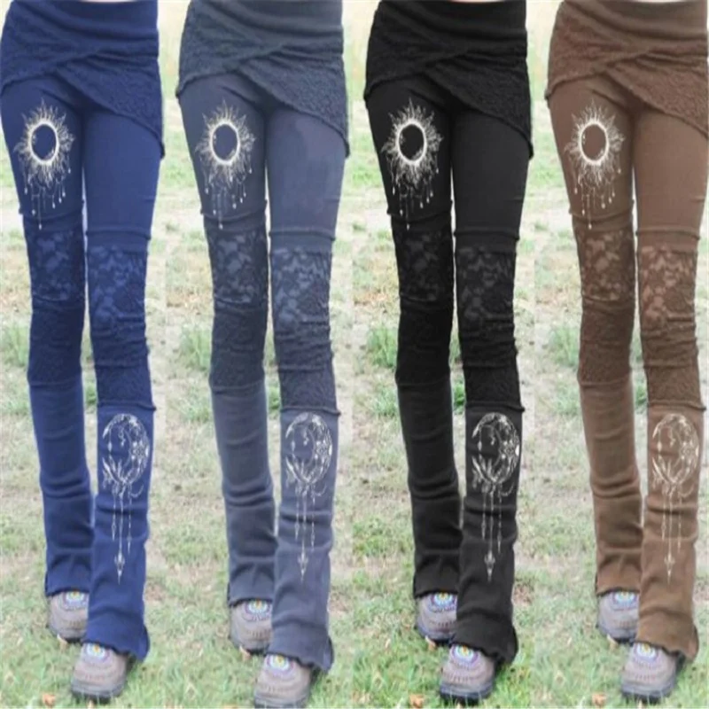 Обтягивающие сексуальные штаны в средневековом стиле для косплея Женские