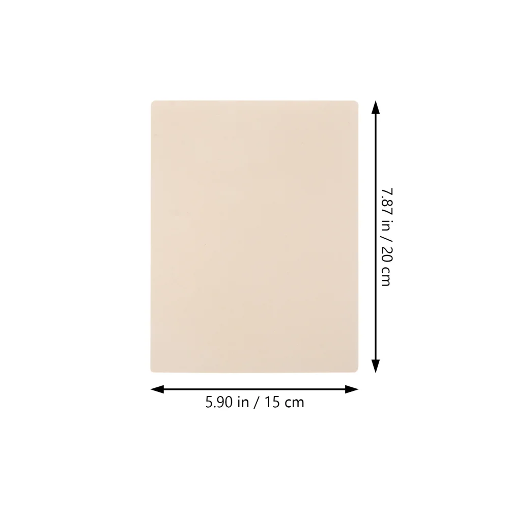 

10Pcs Blank Practice Fake Skin Sheets Double Side Blank Practice for Beginners Experienced Artists