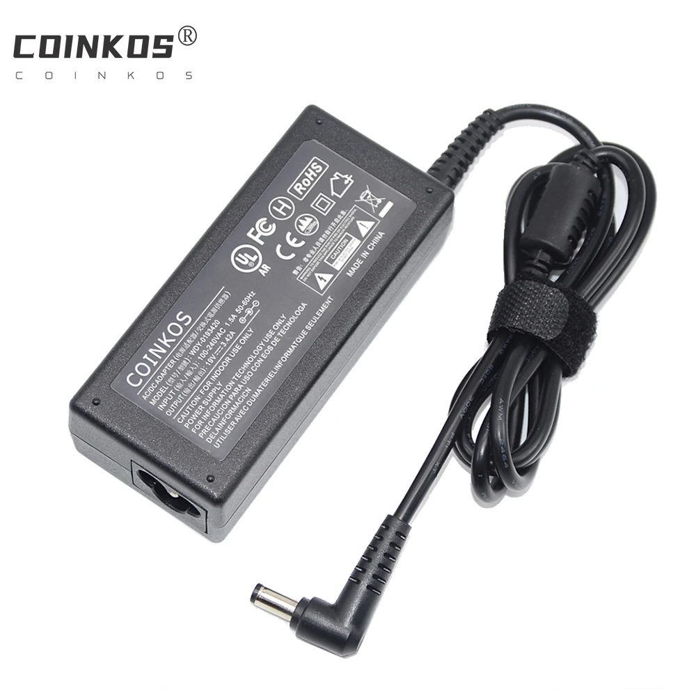

65W Laptop Power Supply AC Adapter Charger for Toshiba Satellite L650D L870 L850D L655D R830 L670D L830 C670D A300 A200 R630