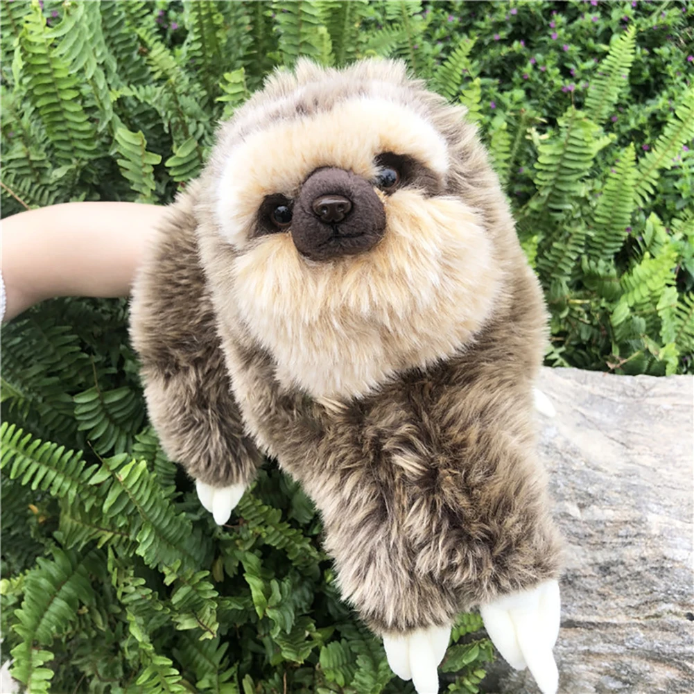 Животные Ручные куклы мягкие плюшевые Ленивец ручная кукла обучающие игрушки