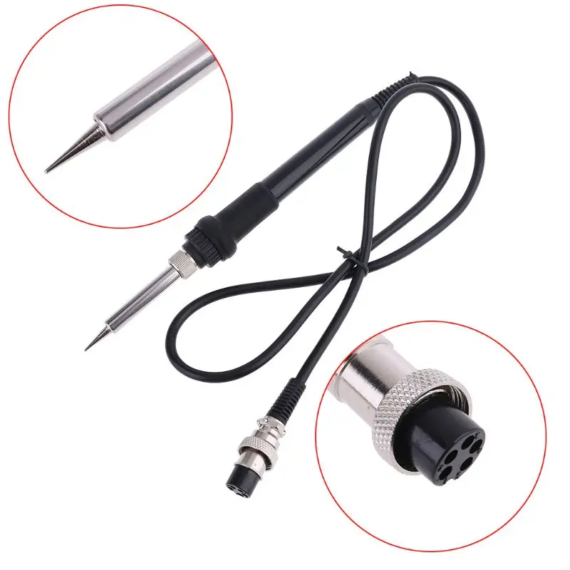 

New Soldering Electric Iron Handle for HAKKO 936 907 937 5 Holes Ceramic Heating