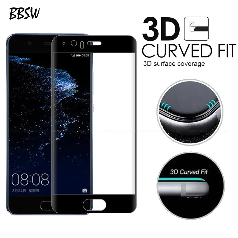BBSW для Huawei P10 Lite P9 Plus P10lite закаленное стекло 3D полное покрытие экрана защитное