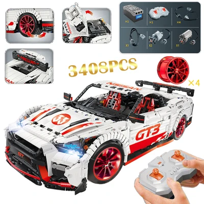DHL 20087 Technic Toys MOC-16915 P1 мотор автомобиль набор оранжевый супер гоночные автомобили строительные блоки кирпичи детские игрушки модель автомобиля подарок - Цвет: 23010 with motor