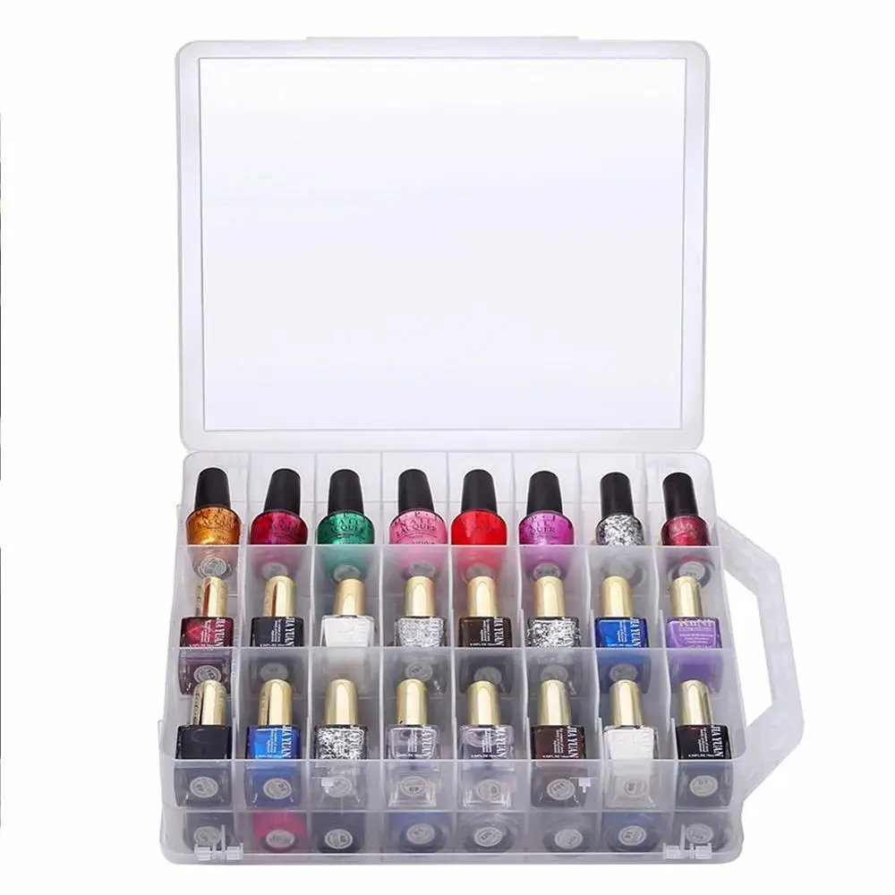 Пустой контейнер для хранения лака ногтей оборудование масла 48 ячеек