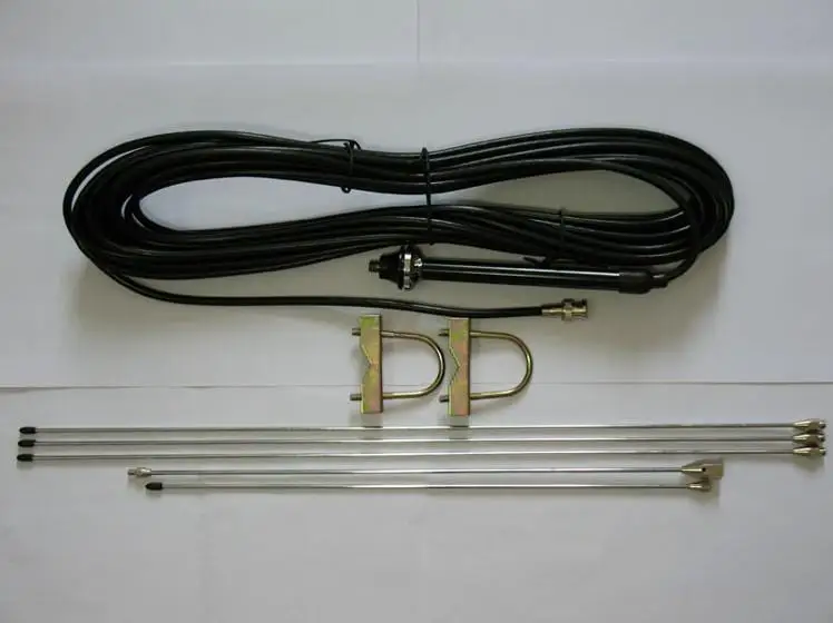 Антенна 1/4 Wave GP1 с 15-метровым кабельным разъемом BNC TNC для передатчика FM 5 Вт 7 15 25 50 -