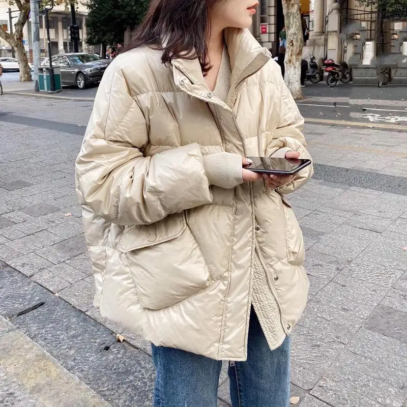 

Winter New European Women's Fashion Western Style down Jacket Women's Winter Short Korean Style