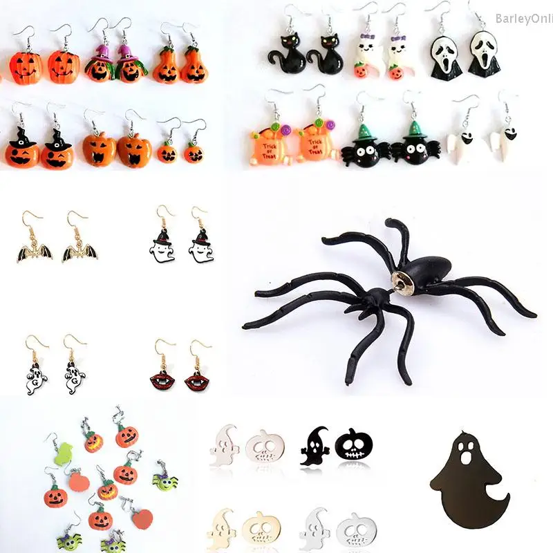 Серьги на Хэллоуин коллекция серьги капли тыква забавные привидения вечерние