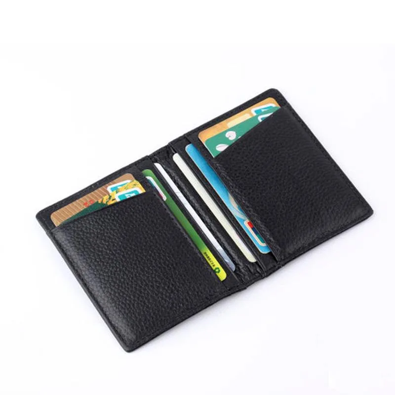 

Men Short Purse Cow Leather ID Credit Card Holder Money Bag Mini Wallet NYZ Shop