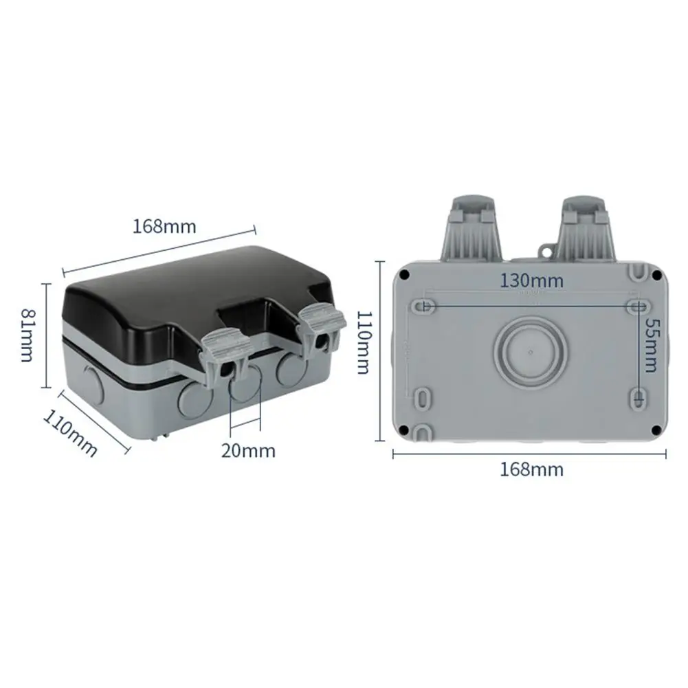 Уличная Водонепроницаемая прочная настенная розетка промышленная
