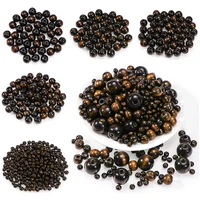 10300pcs coffee color round wooden loose seed natural beads 681012161820 mm eco friendly bead for diy jewelry making