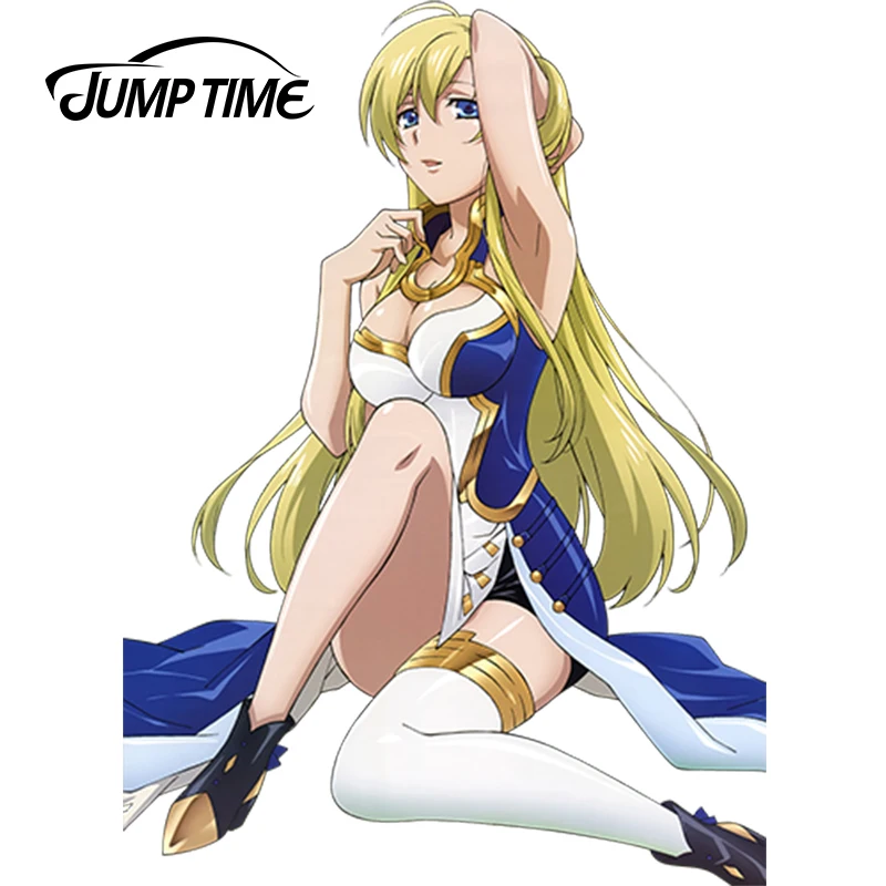 Виниловая наклейка JumpTime для девушек 13 см х 9 4 аниме Нобунага дурака сексуальная