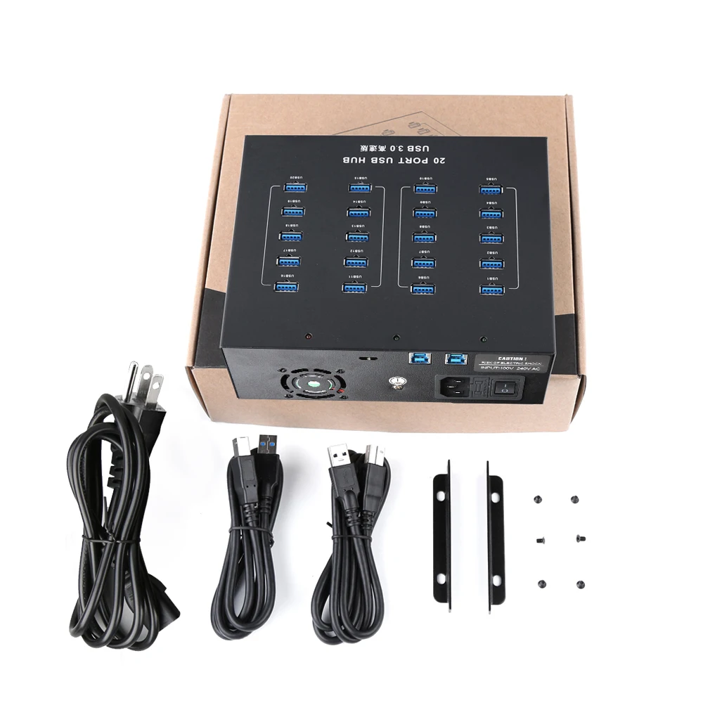 Sipolar A-213P, выход 1A, 20 портов USB 3.0, концентратор для передачи данных и зарядки, USB-разветвитель, зарядное устройство для телефонов, планшетов, iPad, ремонта, восстановление шахтеров (art.: 3920d07db5eab) - 3920d07db5eab