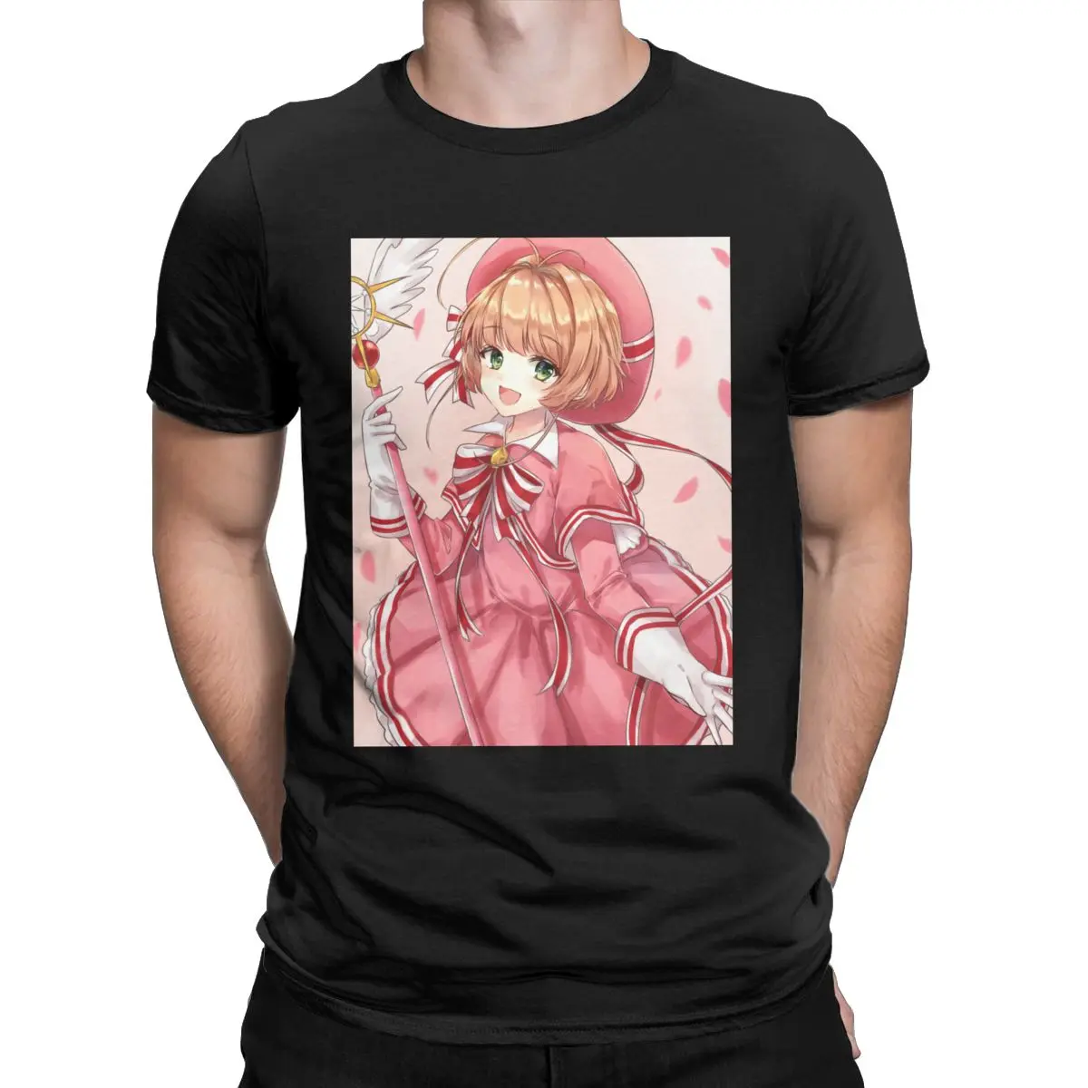 

Мужские и женские футболки Sakura Kinomoto Cardcaptor Sakura Креативные 100% хлопковые футболки с коротким рукавом Аниме футболки