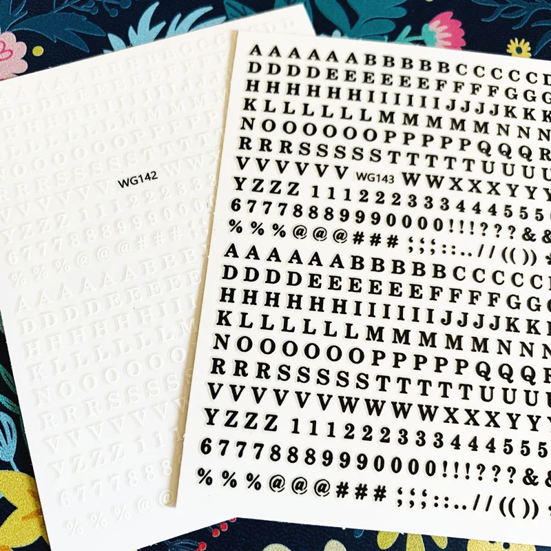 Новые Красочные английский alphabet3d дизайн ногтей наклейки для Наклейка штамповки