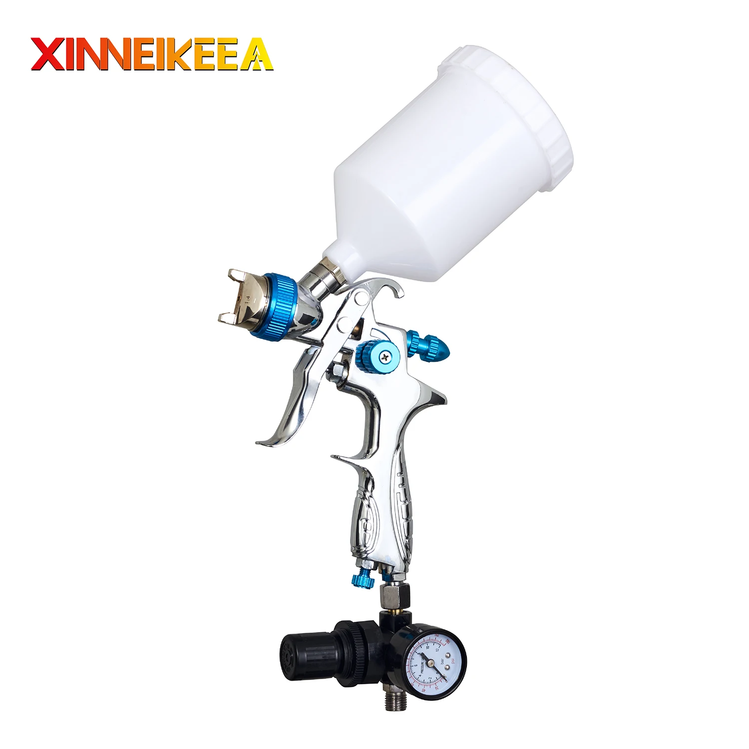 

New HVLP Pneumatic Environmental Protection Spray Gun Nozzle 1.4 2.0mm Watering Can Capacity 600ml H-887 Furniture Spray Gun