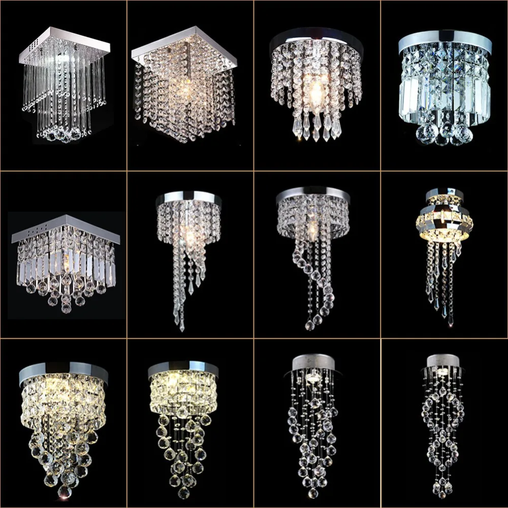 

Modern LED Crystal Chandelier Light Lamp Lustre Chandeliers Lighting Hanging Pendant Ceiling Fixtures Luminaire For Living Room