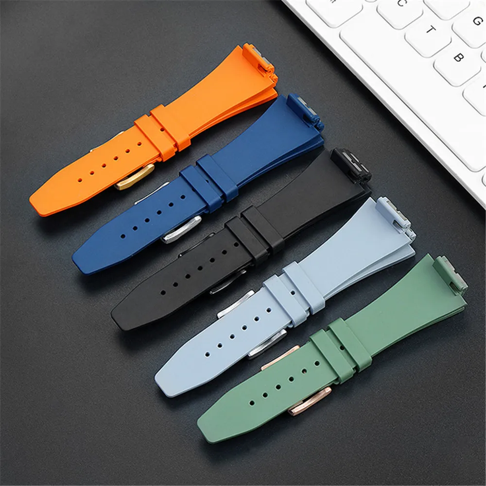 Premium-Grade Fluoro Rubber Watch Band for Casio G-SHOCK GA-2100/2110 GM-110/GM5600 Strap Metal Butterfly Buckle Accessories