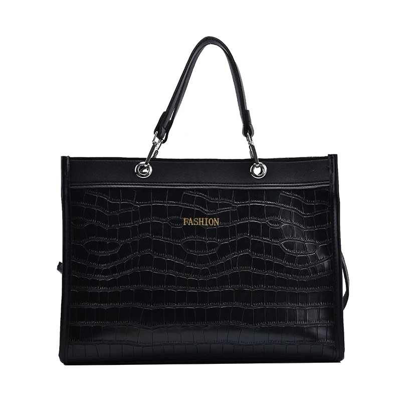 

pattern Large Stone Tote bag 2021 Fashion New Quality PU Leather Women's Designer Handbag High capacity Shoulder Messenger Bag