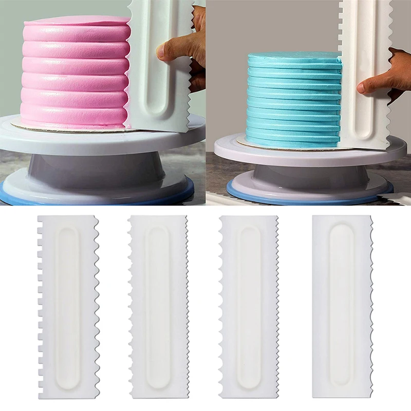 

Kitchen Accessories Mold Cake Tools Cream Scraper Household Plastic Scraper Fondant Cake Surface Decoration Tool