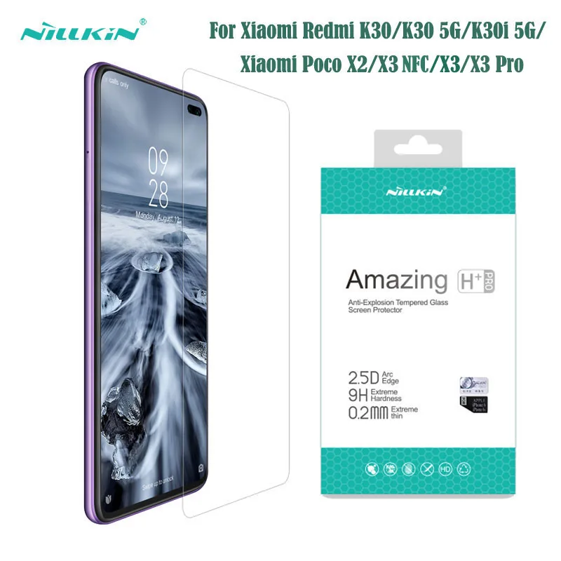 Закаленное стекло Nillkin H + Pro для Xiaomi Poco X3 NFC X2 PRO 0 2 мм 2.5D противовзрывная защита