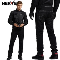 nerve men motorcycle pants summer motorcycle jeans detachable ce protection armor mesh breathable riding wear motorcycle gear