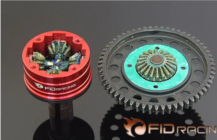 CNC алюминиевый дифференциальный Шестеренчатый ящик Diff чехол для шкалы 1/5 LOSI DBXL