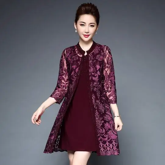 Хит 2020 зимние женские кружевные миди платья из двух частей цветочные для женщин