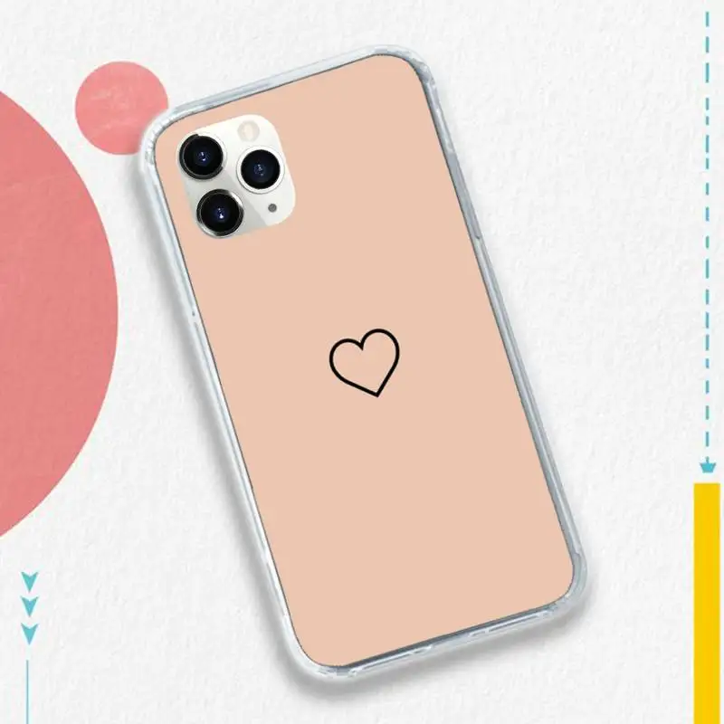 

colourful love heart Phone Case for iPhone 11 12 pro XS MAX 8 7 6 6S Plus X 5S SE 2020 XR