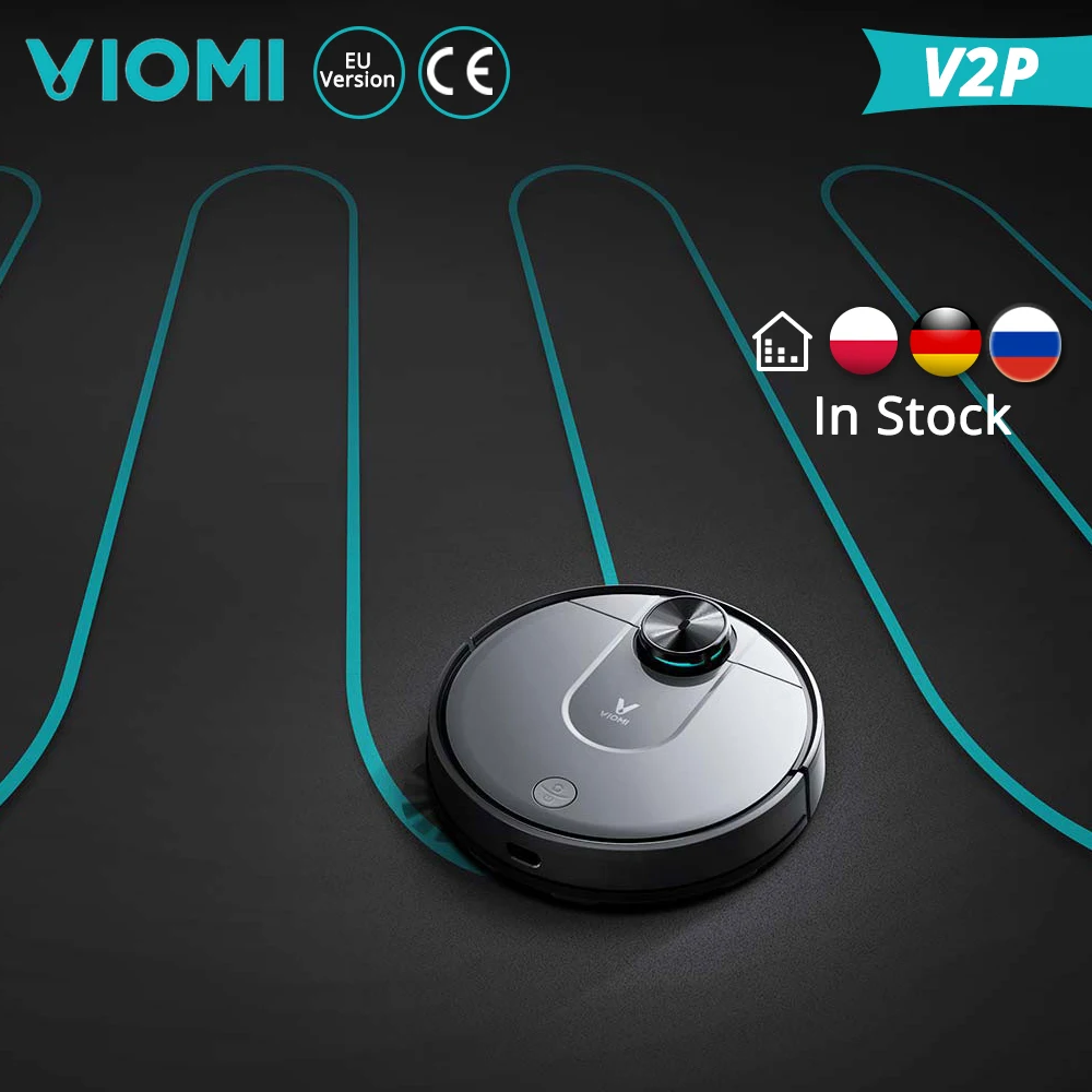 [Склад в России] Умный робот-пылесос VIOMI V2 Pro с функциями мощное всасывание LDS