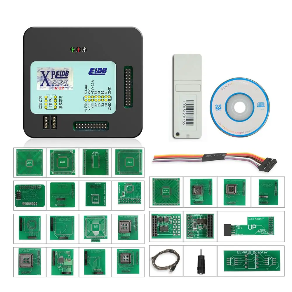 Новейший XPROG V6.12 V5.84 V5.55 USB ключ с полным адаптером XPROG-M лучше, чем XPROG V5.60/V5.55/V5.0 X prog металлическая коробка
