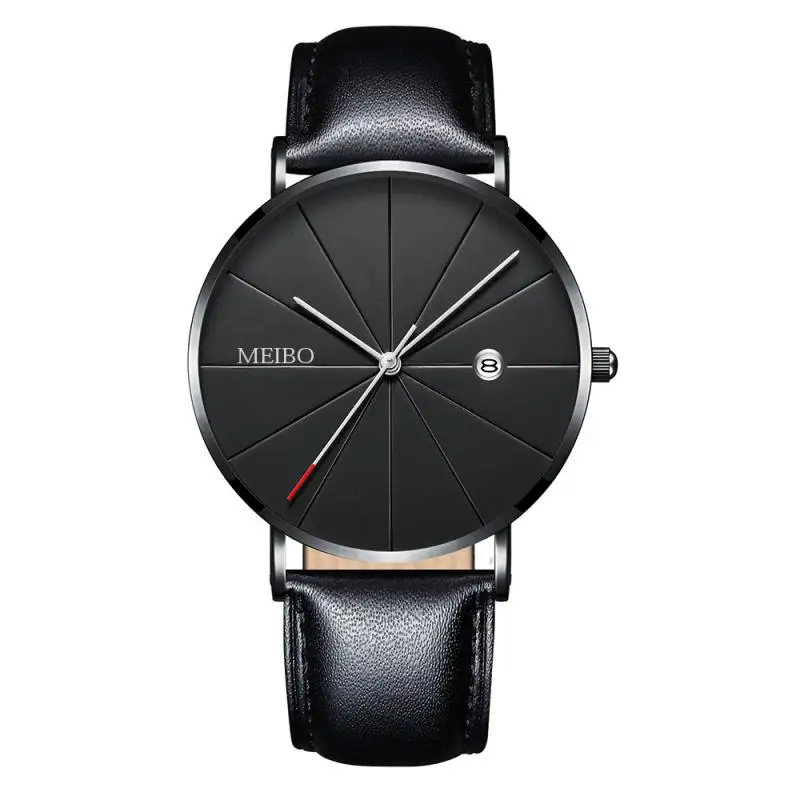 Часы наручные мужские ультратонкие модные спортивные с календарем креативные