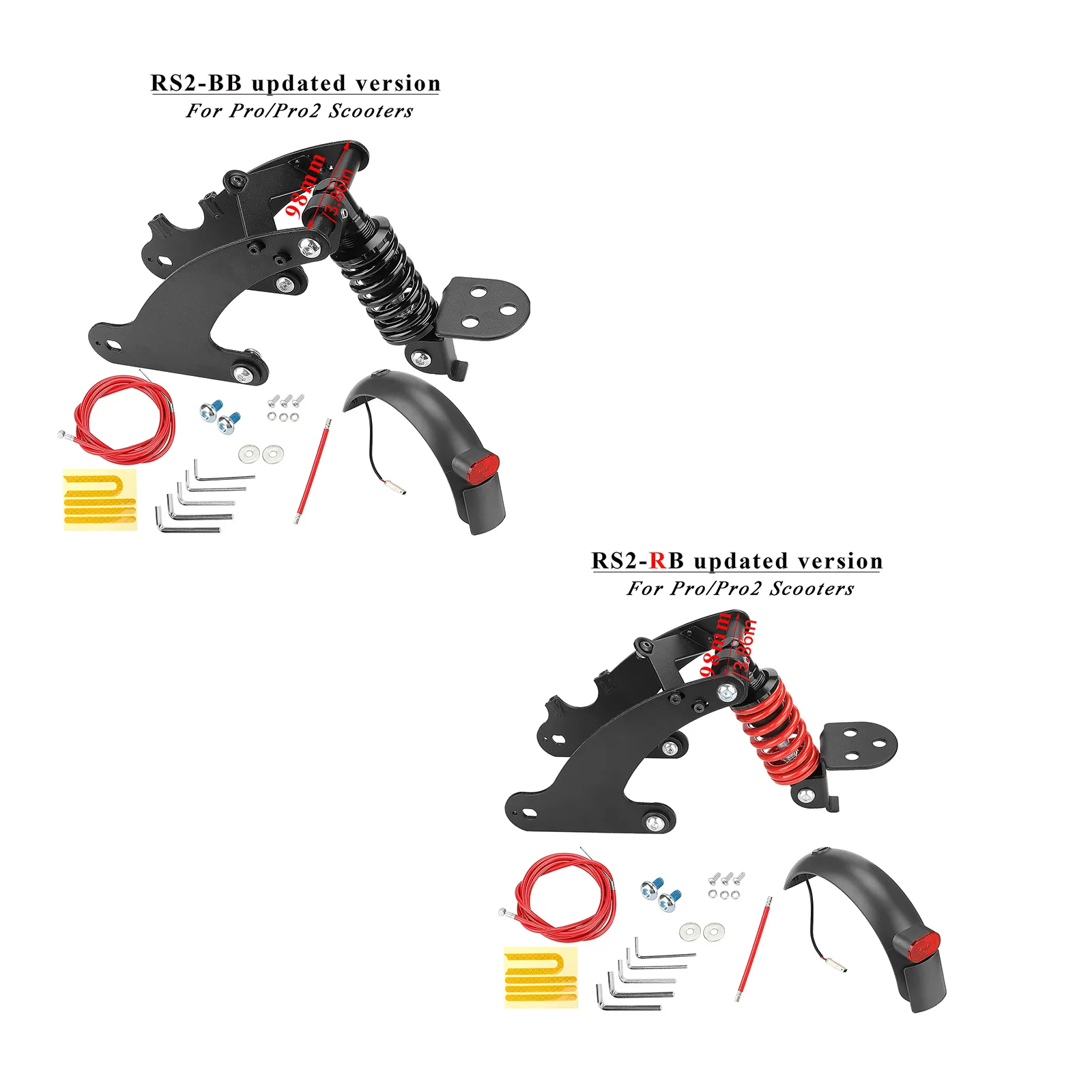 

Амортизатор для электрического скутера, задняя подвеска для электроскутера, практичный модифицированный аксессуар для Xiaomi M365 Pro/Pro2/M365/1S