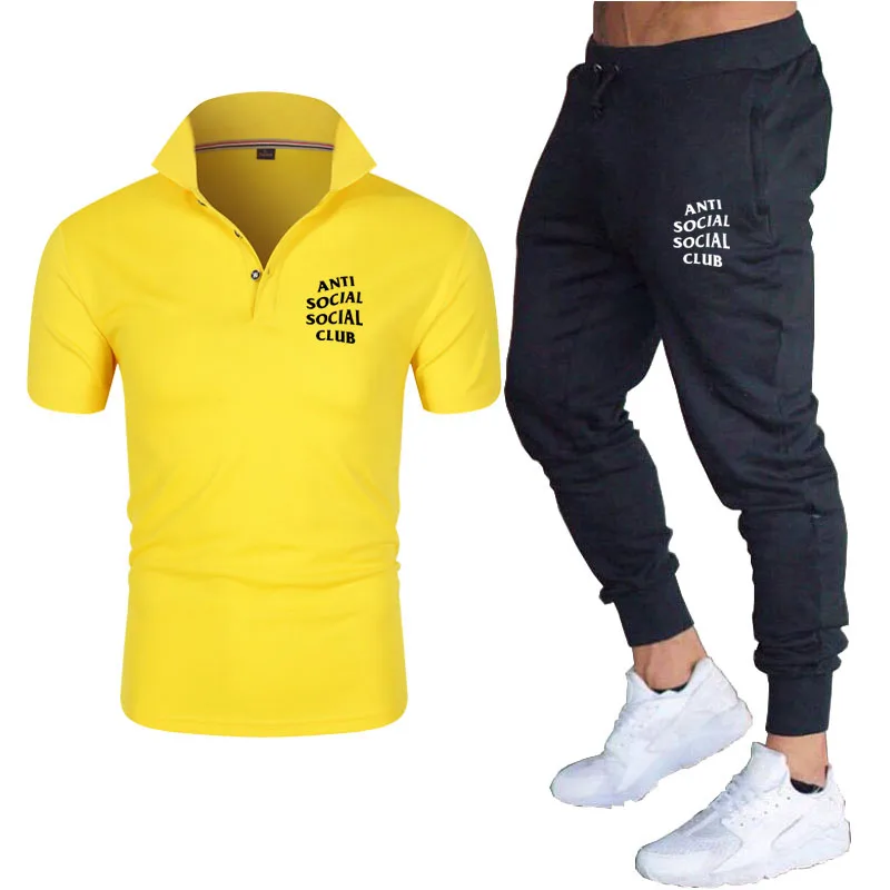 

2021 Summer Fashion Casual Brand Boss Men's Suit track Suit Sportswear Track Suit Men's Sportswear Short-Sleeved T-shirt 2-Piece