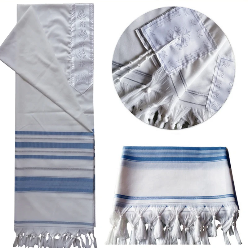 LB 140X200CM TALLIT Шейла и обертывания, высококачественный брендовый шарф, полотенце для молитвы в стиле Иудейского Шейла, Национальный костюм для взрослых/детей - Цвет: LB 140X200CM
