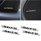 Аксессуары для Nissan X-TRAIL XTRAIL T30 T31 T32 2013-2019, 3D Алюминиевые наклейки для динамиков, стереодинамиков, эмблем, 4 шт.